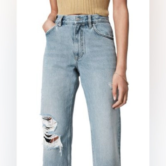 AllSaints April Boys Crop Jean in Indigo Size 24 - Picture 2 of 11